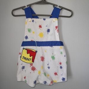 Vintage A Tiny Tots Original Paint Overalls 12M